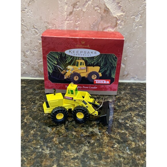 Hallmark 1997 Die-cast Metal Tonka Mighty Front Loader Christmas Ornament - NIB - Picture 1 of 5